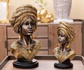 Figurina /sculptura decorativa  Nairobi, Mauro Ferretti, 21x16x38 cm, polirasina, multicolor