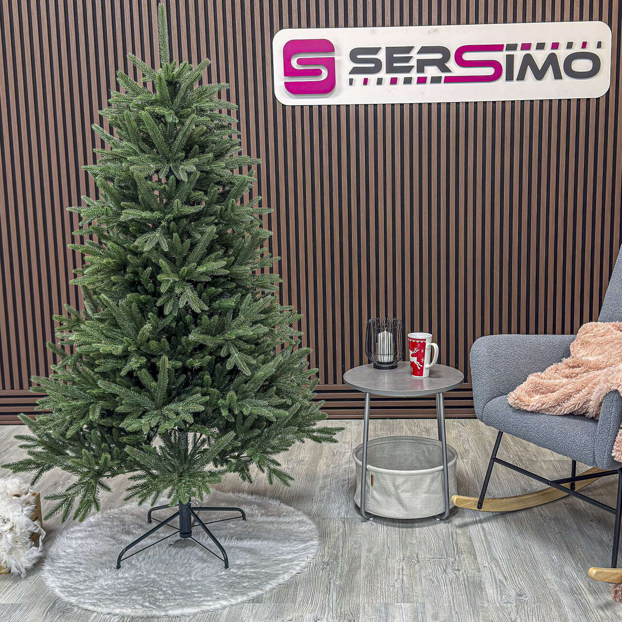Brad artificial Christmas Deluxe by Sersimo, Alpine, verde, Integral 3D, 180 cm — imaginea 3