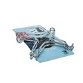Set 2 adaptoare ochi aragaz Presto, Tescoma, 14 x 14 cm, otel cromat, argintiu