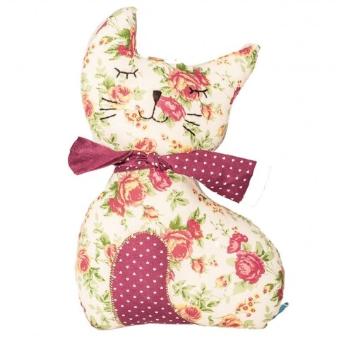 Jucarie bow kitty, u-grow, h24, bumbac, multicolor