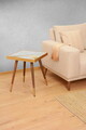 Masa, Nmobb, LR, 206+45+45x77x102 cm, 100% MDF pictat/furnir, Stejar / Negru