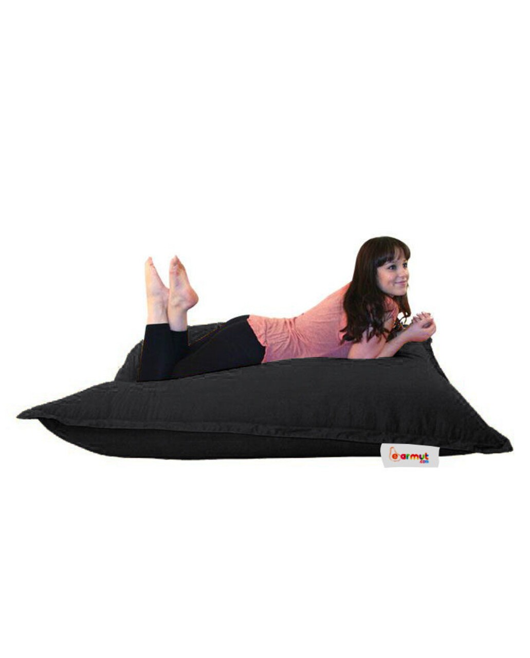 Fotoliu Puf, Bean Bag, Ferndale, 100 X 100 Cm, Poliester Impermeabil, Negru