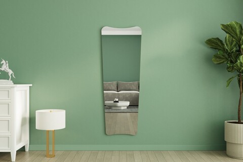 Oglinda decorativa, Siam, Vitros, 55x150x2.2 cm, Nisip