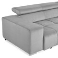 Coltar extensibil electric cu sezlong dreapta, Move, L. 303 l.185 H.88, stofa, gri