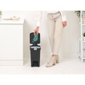 Cos de gunoi cu pedala, Brabantia, StepUp, 10 L, 26.5x20.3x38.1 cm, polipropilena, gri inchis
