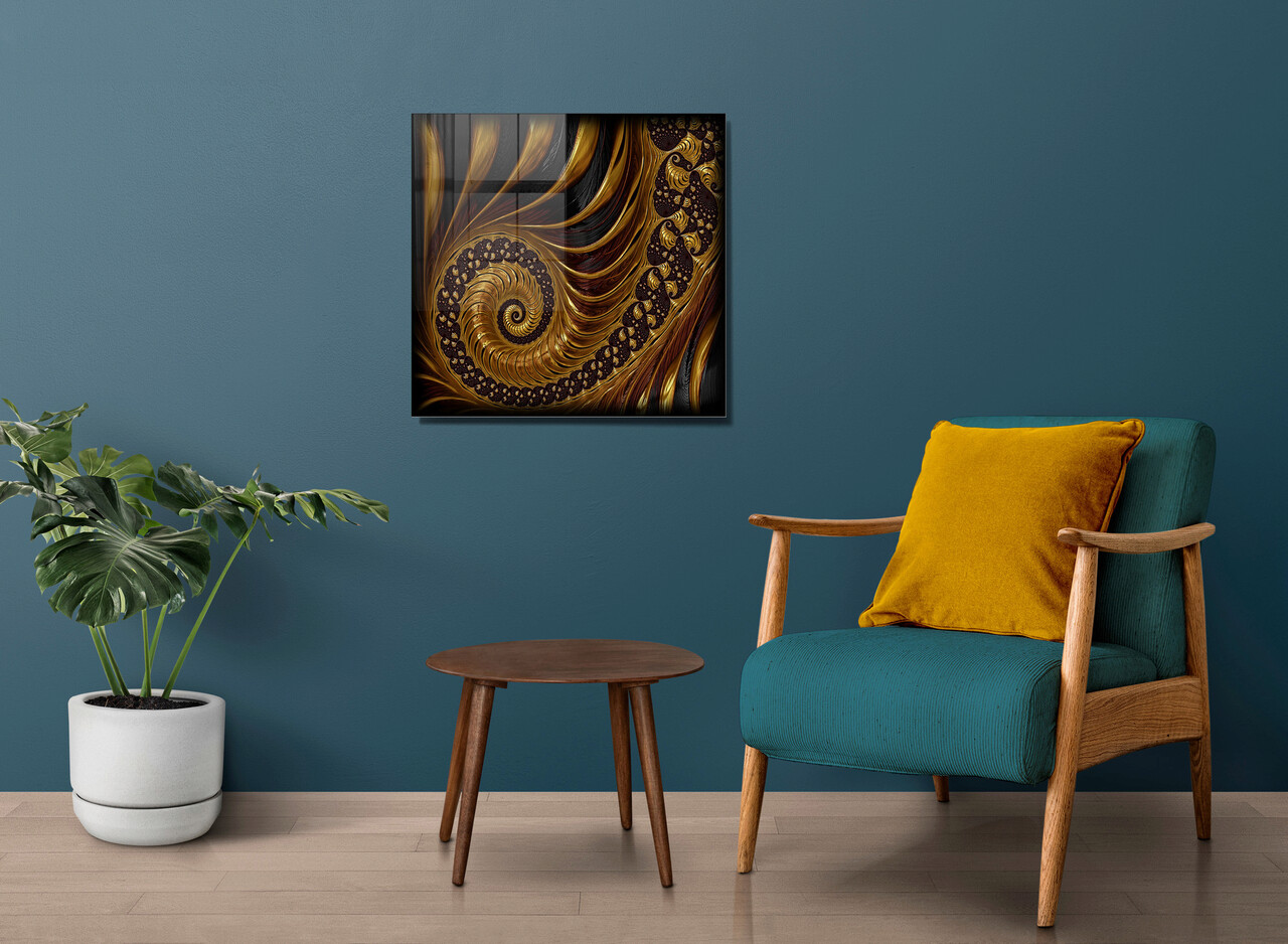 Tablou decorativ, 1300, Sticla temperata, Dimensiune: 60 x 60 cm, Multicolor - 1 | YEO