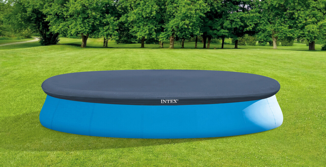 Prelata pentru piscina Easy, Intex 28023, 457 cm, PVC, albastru