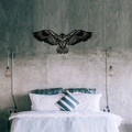 Decoratiune de perete, Eagle3 Metal Decor, metal, 100 x 44 cm, negru