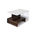 Masuta de cafea, Inarch, Vera S004, Alb/Maro