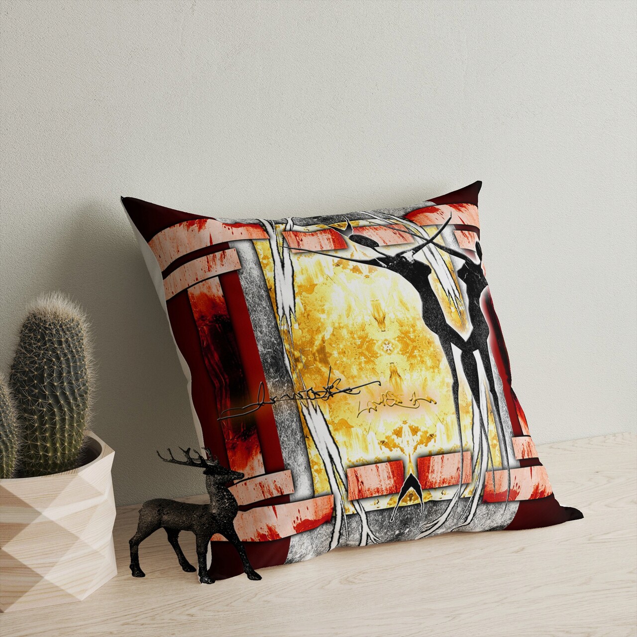 Perna, A11945, 43x43 cm, 50% bumbac / 50% poliester, Multicolor - 1 | YEO