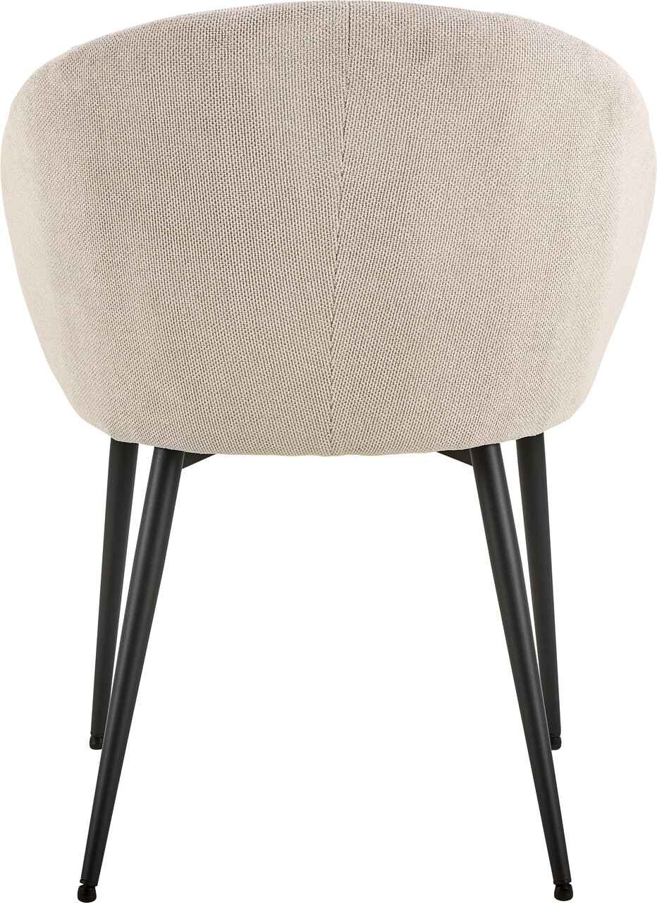 Scaun Daniella, Actona, 62x57x80 cm, tesatura structurata/otel, bej - view 10