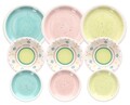 Serviciu de masa 18 piese, Tognana, Louise Blossom, ceramica glazurata, multicolor