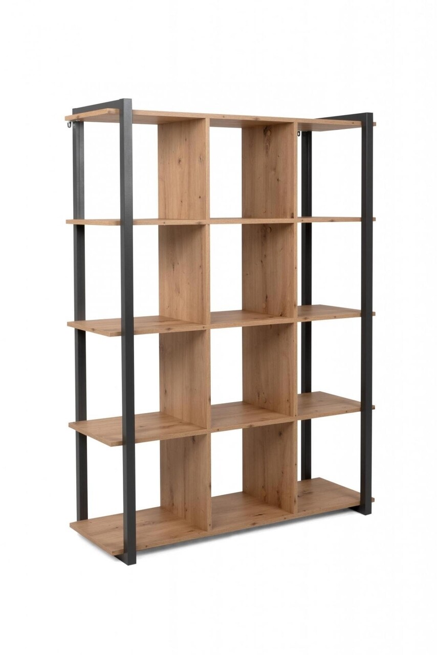 Biblioteca, Finori, Denver 31, 107 X145 X 39 Cm, PAL/MDF, Stejar/antracit