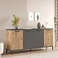 Consola, Locelso, RL4-AA, 160x71.8x40 cm, Pin Atlantic / Antracit