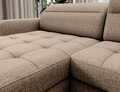 Coltar extensibil stanga 4 locuri ELTAP, LT-20AUB, Berrto, 306x165x100 cm, lemn/poliester, bej inchis