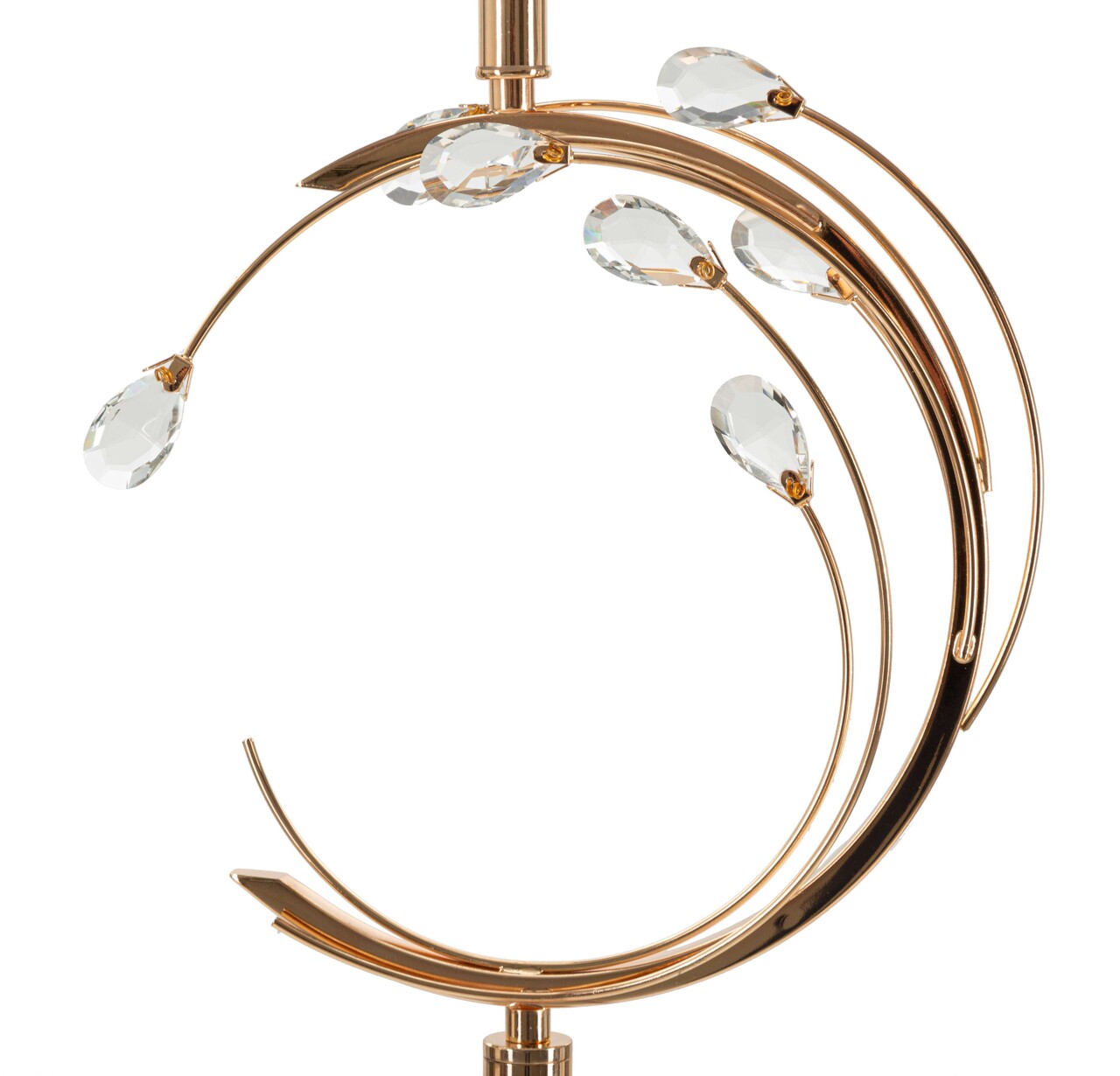 Lampadar Bruxelles, Mauro Ferretti, 1 x E27, 40W, 38x160 cm, fier/sticla, negru/auriu