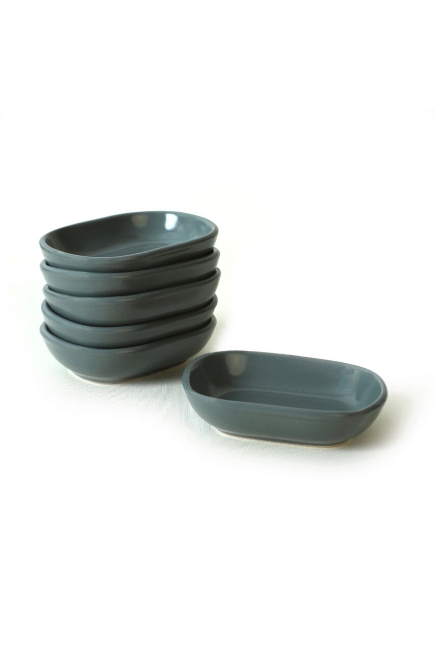 Set boluri pentru aperitive, Keramika, 275KRM2135, Ceramica , Nu absoarbe apa, Verde deschis - 1 | YEO