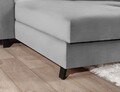 Coltar extensibil stanga 4 locuri ELTAP, Mari-03, Mariall, 288x200x92 cm, lemn/poliester, gri