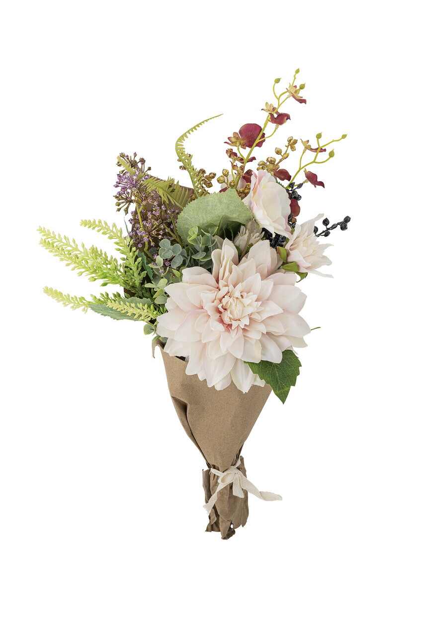 Buchet flori artificiale, Bloomingville, Splendor, 23x45 cm, poliester/polietilena, roz