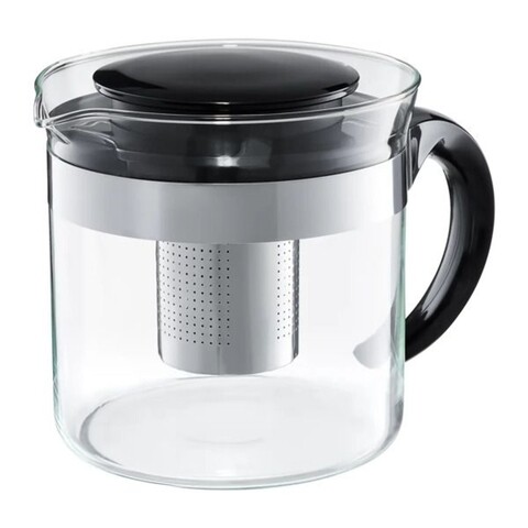 Ceainic sticla cu infuzor felice, ambition, 1.3 l, transparent