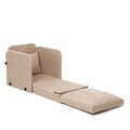 Canapea extensibilă cu 1 loc, Futon, 859FTN2884, Metal , Bej
