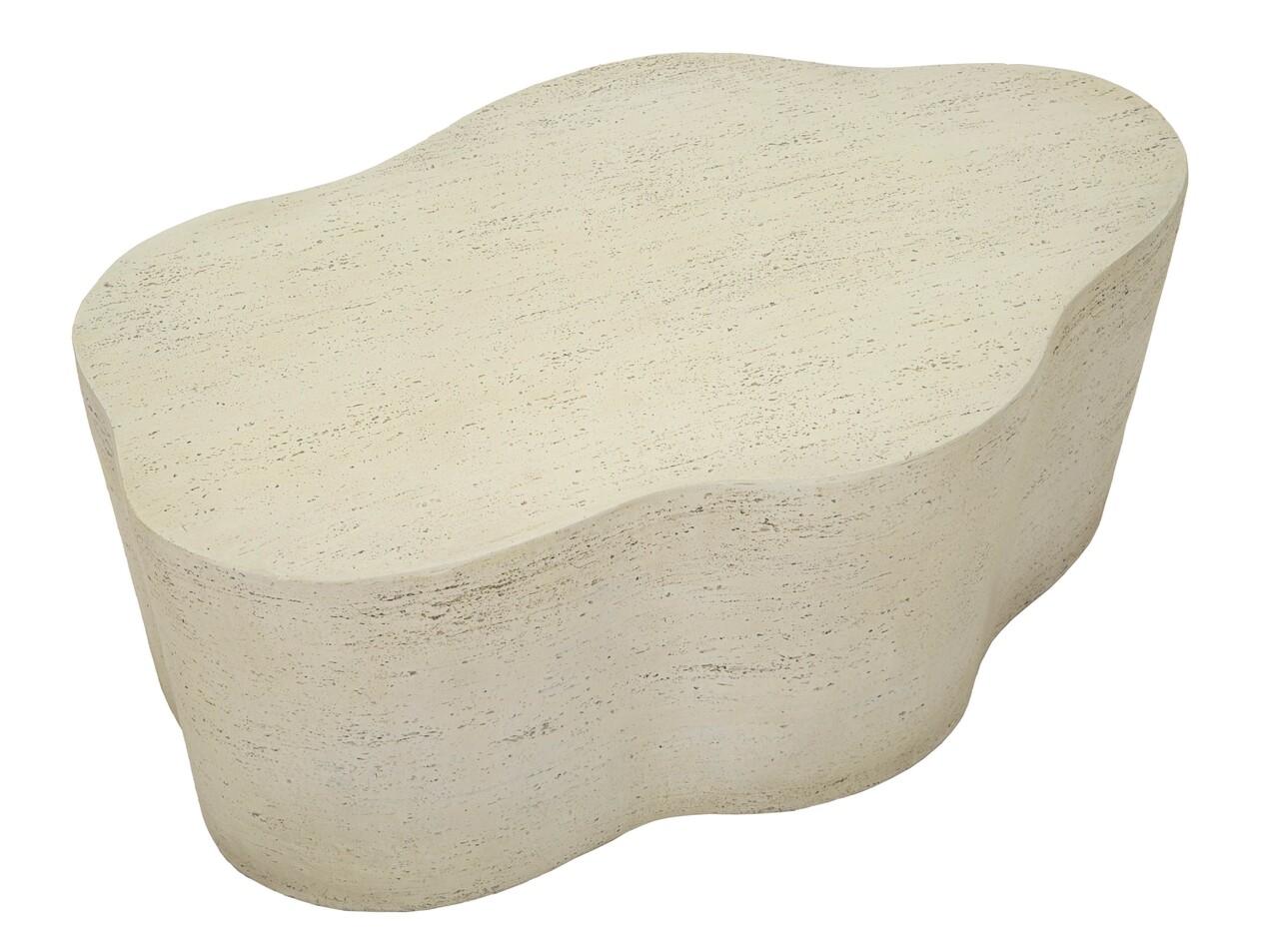 Masuta de cafea, Mauro Ferretti, Cloud, 92.5x54.8x40 cm, utilizare interior / exterior,  oxid de magneziu, crem - view 6