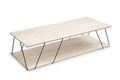 Masuta de cafea, Kalune Design, Labranda, Travertin / Negru
