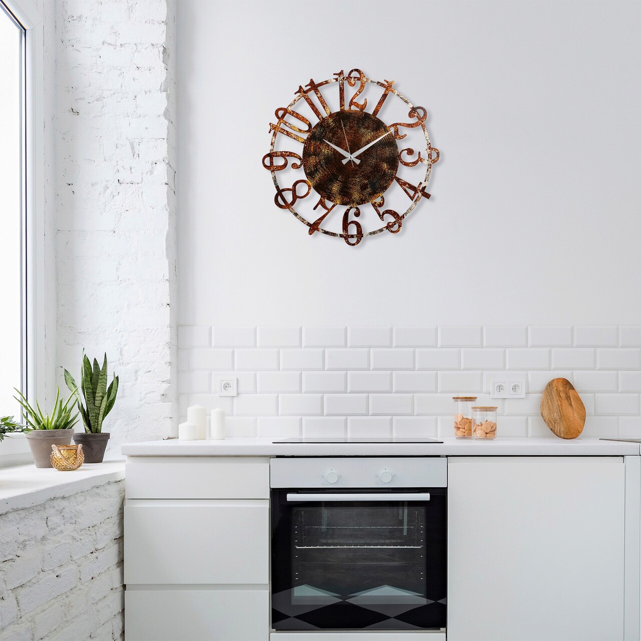 Ceas de perete Metal Wall Clock 15 Metal ø48 cm Multicolor