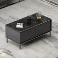Masuta de cafea, Inarch, Imaj, 90x40x45 cm, PAL, Antracit