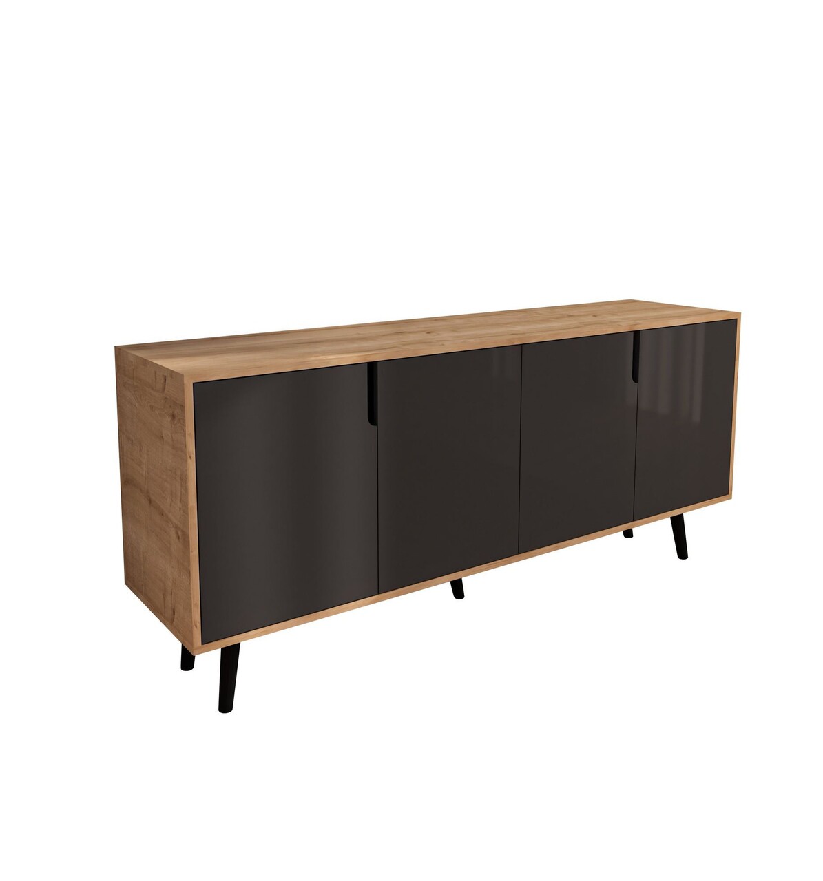 Consola, Hanah Home, Latina Modern 180, 180x80x45 cm, PAL, Stejar safir / Antracit - view 5