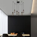 Lustra, Alby, 525NOR1462, Metal, Negru/Bronz