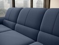 Coltar extensibil dreapta 3 locuri ELTAP, RT-40GO, Siber, 270x186x93 cm, lemn/poliester, albastru inchis