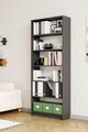 Corp biblioteca, Hanah Home, Bili5 80, 80x200x28 cm, Antracit