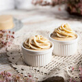 Set 2 vase de copt Ramekin Tineo, Homla, 9 cm, portelan, alb