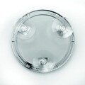 Oglinda pentru dus cu ventuze Gia, iDesign, 14.6x2x14.6 cm, inox