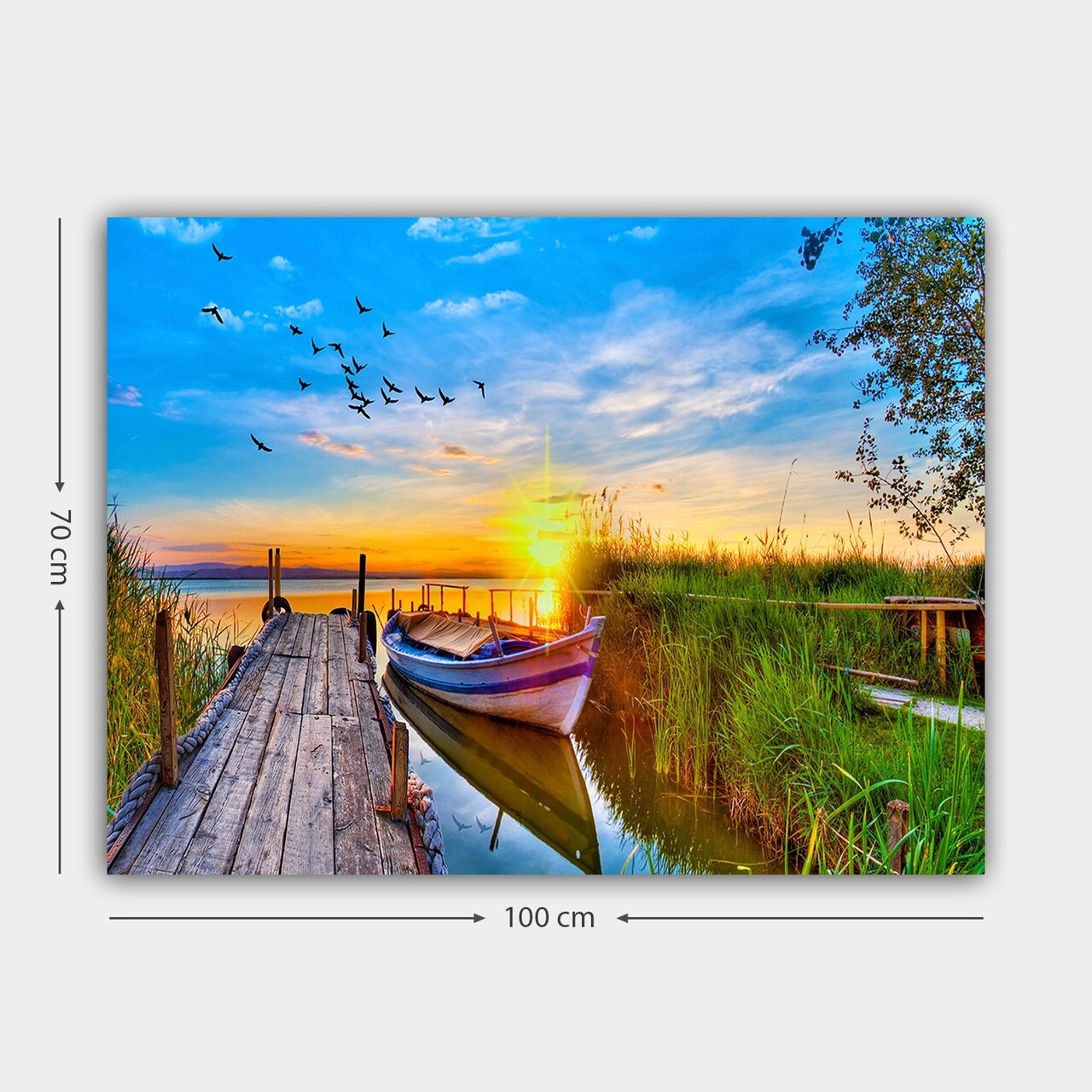 Tablou decorativ, 77426968_70100, Cadru: 100% LEMN (grosime: 3 cm), Multicolor - view 3