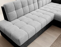 Coltar extensibil dreapta 3 locuri ELTAP, RT-84MO-97MO, Blezalt, 240x150x82 cm, lemn/poliester, gri deschis/gri inchis