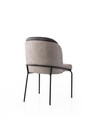 Set scaune 2 piese, Nmobb, Dore, Auriu / Negru / Gri