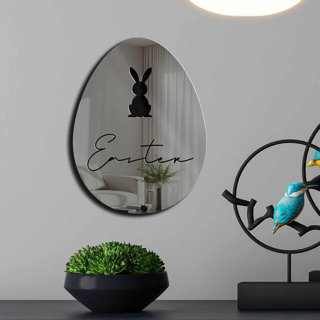 Oglinda decorativa, EAS006SMOKED, Baza din 100% EVA (Grosime: 10 mm), Afumat — imaginea 2