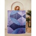 Covor, Woosonıl048, 160x230 cm, Mov / Liliac / Albastru