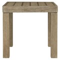 Set coltar cu 2 masute, Silo Point, L.339/270 l.94 H.88.9 cm, lemn de eucalipt, natur/gri