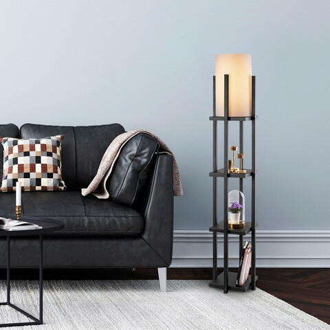 Lampadar, Lampana, 211LMP1101, Metal, Negru