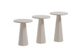 Set masute 2 piese, Rotexa, Lilyum (57 + 52 + 47), MDF , Alb