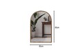 Oglinda decorativa, Siam, Brilya, 60x90x2.2 cm, Stejar