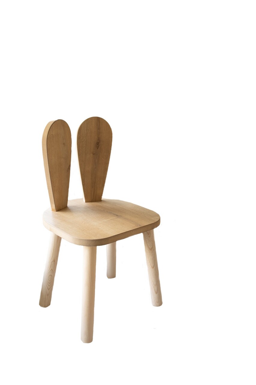 Scaun pentru copii, Bambini, Bunny Chair, Maro - 1 | YEO