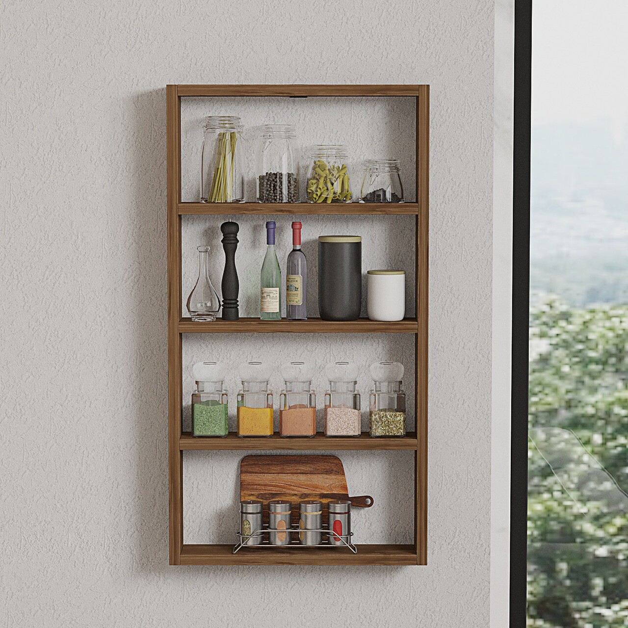 Raft de perete, Puqa Design, Quatro, Maro - 1 | YEO