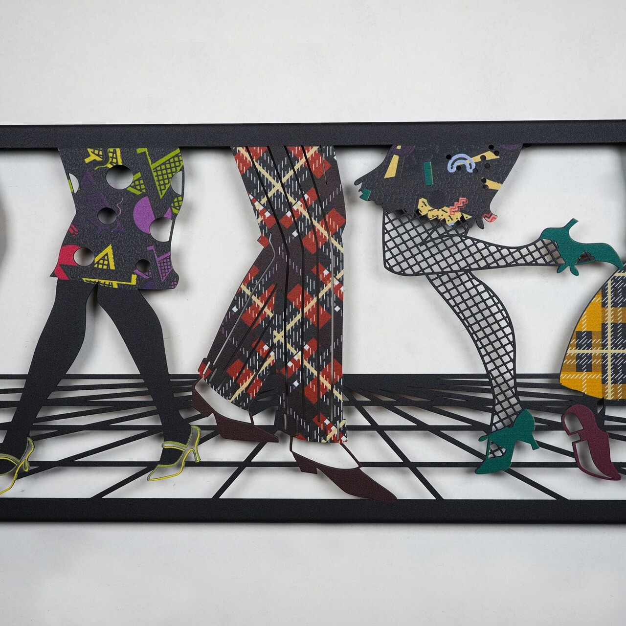 Decoratiune de perete, Let's Dance Metal Wall Art, Dimensiuni: 31 x 95 cm, Multicolor - view 3
