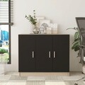 Dulap multifunctional, Locelso, Vario E, 89.1x73.8x38.1 cm, Stejar / Negru