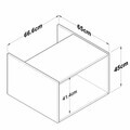 Dulap de baie, Hanah Home, KD115, 66.6x45x65 cm, Alb
