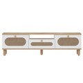 Comoda TV, Odessa, Bohem, 150x43x30 cm, PAL, Stejar Safir / Alb